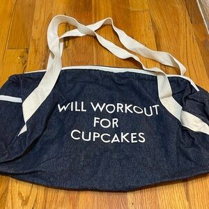 Will workout for cupcakes duffel bag